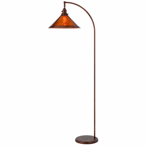 65 inch Rusted Traditional Shaped Floor Lamp With Rust Empire Shade 1 Gerbes Super Markets