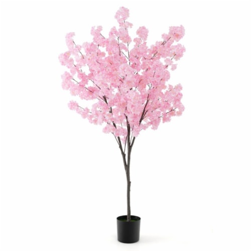 Hivvago 6.5 FT Tall Artificial Cherry Blossom Tree with 1170