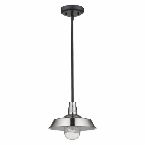 Silver Shallow Plate Adjustable Pendant Light 1 Gerbes Super Markets