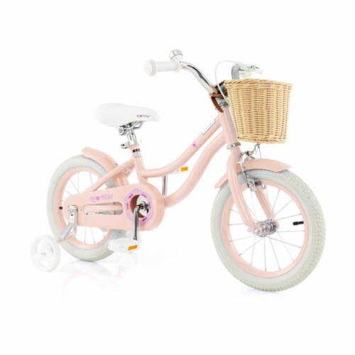 Hivvago 14 Inch Kids Bike with Training Wheels and Adjustable Handlebar Seat Pink 14 inch Fred Meyer