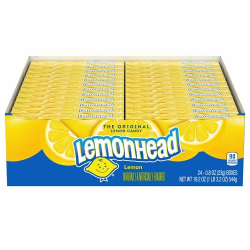 Lemonhead Hard Candy 0.8 oz Treat Size Theater Candy Boxes Lemonhead Hard Candy 0.8 oz Treat Size Theater Candy Boxes