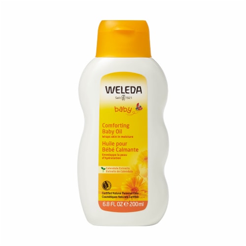 Weleda Baby Calendula Comforting Baby Oil Perspective: front