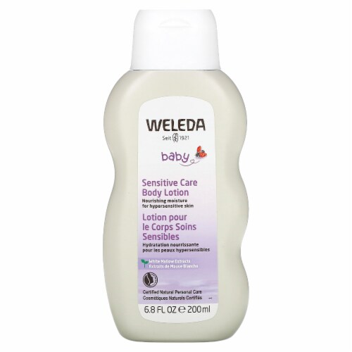 Weleda Sensitive Care White Mallow Body Lotion, 6.8 fl oz Perspective: front