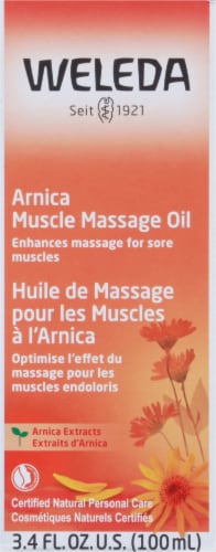 Weleda Arnica Muscle Massage Oil Perspective: front