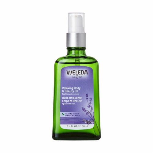 Weleda Relaxing Lavender Body Oil Perspective: front
