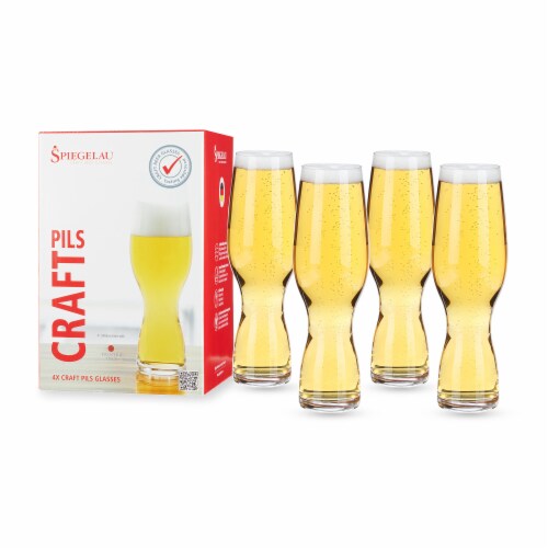 Spiegelau 12.8 oz pilsner glass (set of 4) Perspective: front