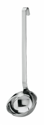Rosle Silver Drip-Free Hook Ladle Perspective: front