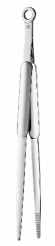 Rosle Cooking & Roasting Fine Tongs - Silver Perspective: front