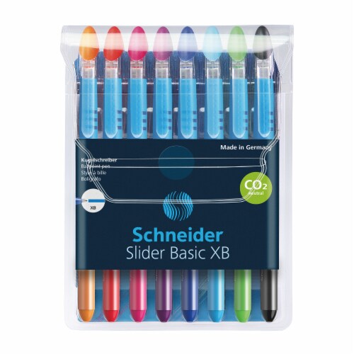 Schneider 8 Color Assortment Slider Xb Ballpoint Pens Perspective: front