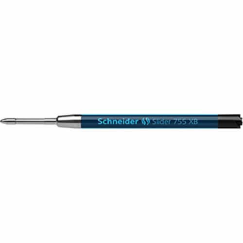 Schneider Black Slider Xb 755 Ballpoint Pen Refills Perspective: front