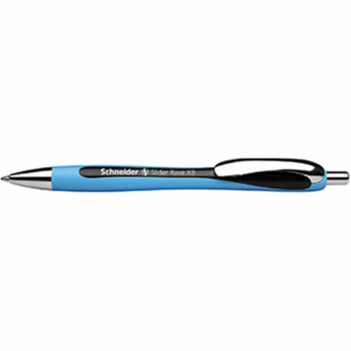 Schneider Black Slider Rave Xb Retractable Ballpoint Pen Perspective: front