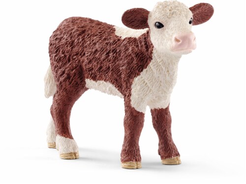 Schleich Hereford Calf Toy Figurine Perspective: front