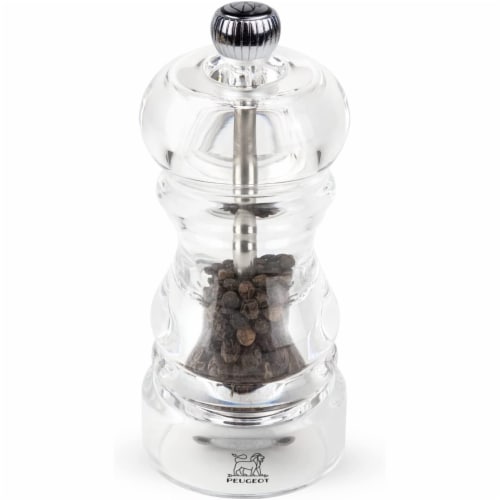 Peugeot Nancy Pepper Mill Acrylic, 5-Inch, Clear Perspective: front