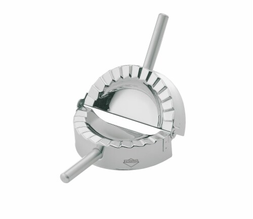 Kuchenprofi Ravioli, Pierogi, and Dumpling Press, Stainless Steel, 4.75-Inch Perspective: front
