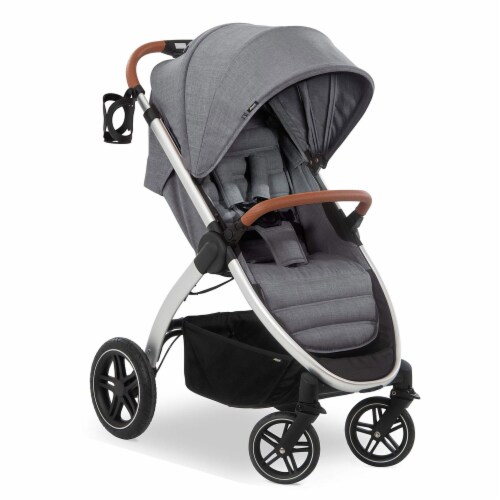 hauck Uptown Deluxe Folding Stroller with Cup Holder and Canopy Melange Grey 1 Piece King Soopers