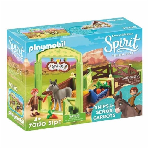 Playmobil Spirit Riding Free Snips And Senor Carrots With Horse Set 70120,  1 Unit - Fred Meyer