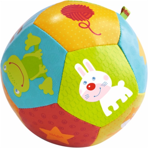 HABA Baby Ball Animal Friends 4.5 for Babies 6 Months and Up Perspective: front