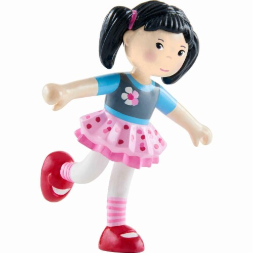 HABA Little Friends Lara - 3.75 Bendy Doll Figure with Black HABA Little Friends Lara - 3.75 Bendy Doll Figure with Black