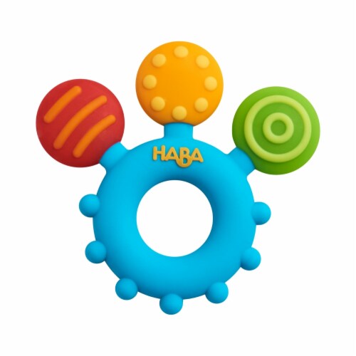 HABA Clutching Toy Color Play Silicone Teether Perspective: front