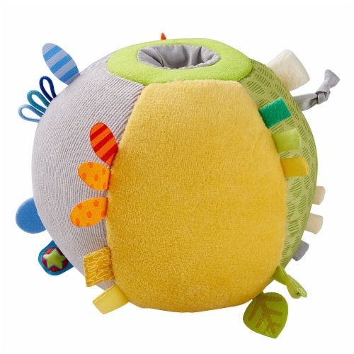 HABA Discovery Ball Plush Fabric Machine Washable Rattling Baby Toy with Tags Loops 1 each Foods Co
