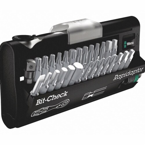 Wera Socket Bit Set, Steel, DrSz 1/4 in 05346293001, 1 Kroger