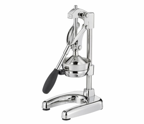 Cilio Amalfi Commercial Grade Manual Citrus Juicer and Juice Press, Silver Perspective: front