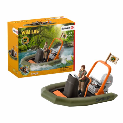 Schleich Wild Life Dinghy & Ranger Perspective: front