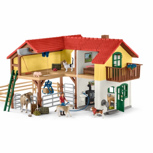 Schleich Farm World Large Farm House Playset Perspective: front