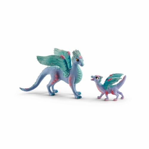 Schleich Bayala Flower Dragon and Baby Figurines Perspective: front