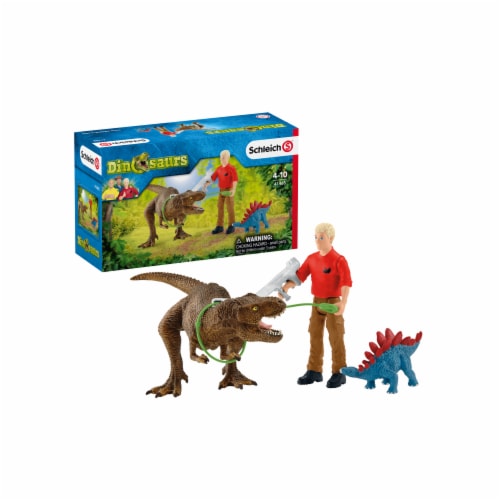 Schleich Tyrannosaurus Rex Attack Playset Perspective: front
