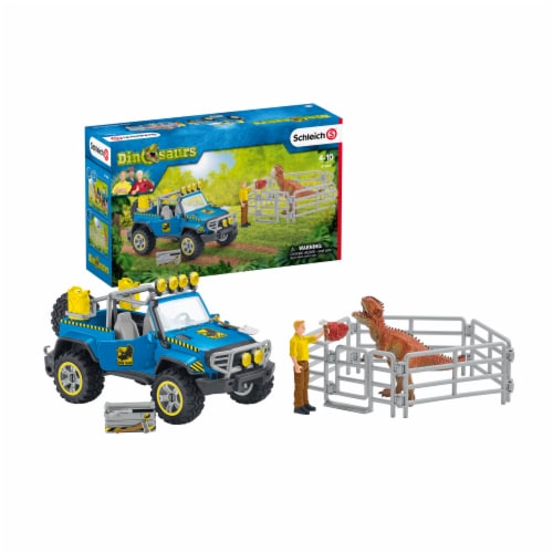 Schleich Dinosaurs Off-Road Vehicle with Dino Outpost Perspective: front