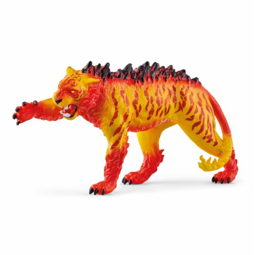 Schleich® Lava Tiger Action Figure Perspective: front