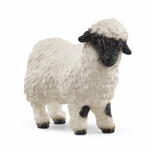 Schleich Valais Black Nosed Sheep Figurine Perspective: front