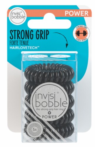 Invisibobble Power Hair Ring Multipack - True Black Perspective: front