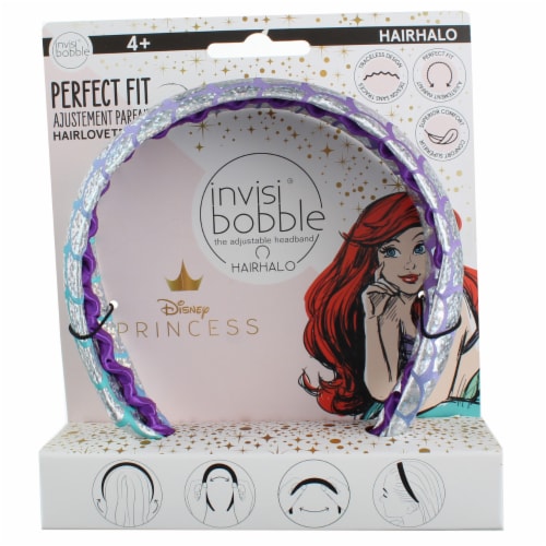 Invisibobble Disney Princess HairHalo Adjustable Headband, Ariel Perspective: front