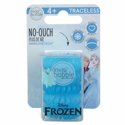 Invisibobble Disney Frozen HairLoveTech no-ouch Hair Rings, Elsa, 5 Ct Perspective: front