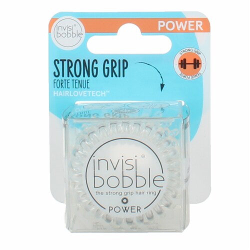 Invisibobble Power Hair Ring - Crystal Clear Perspective: front