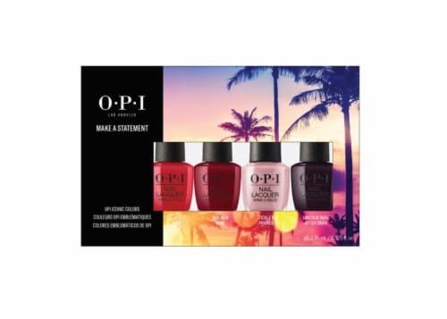 OPI Iconic Mini Pack Make a Statement Nail Polish Set Perspective: front