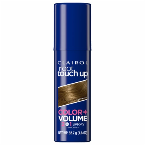 Clairol Color + Volume 2in1 Light Brown Temporary Root Touch Up Spray Perspective: front