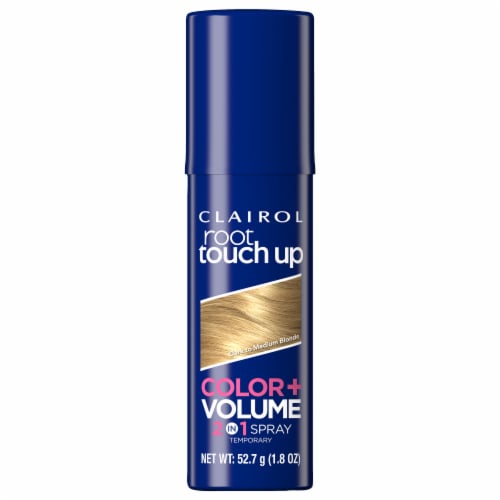 Clairol Color + Volume 2in1 Medium Blonde Temporary Root Touch Up Spray Perspective: front