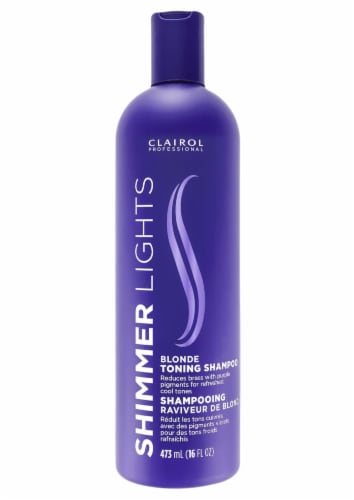 Clairol Professional Shimmer Lights Blonde Toning Shampoo Perspective: front