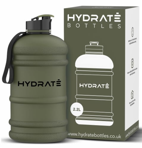 Half Gallon Water Bottle - BPA Free, Flip Cap, Gym Bottle, Extra