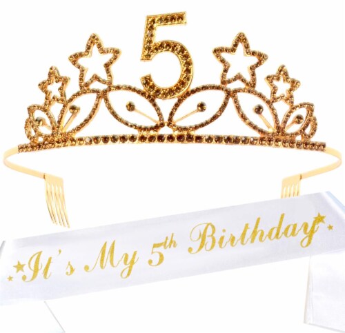 Princess sash discount and tiara