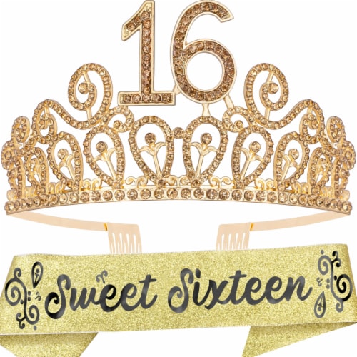 16th shop birthday crown