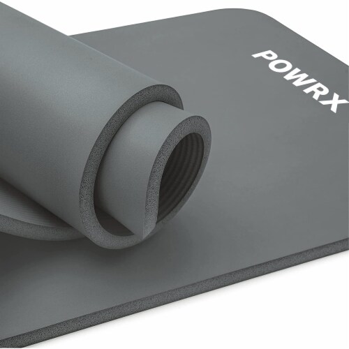 POWRX Yoga Mat 75 x31 x0.6, Thick Exercise Mat