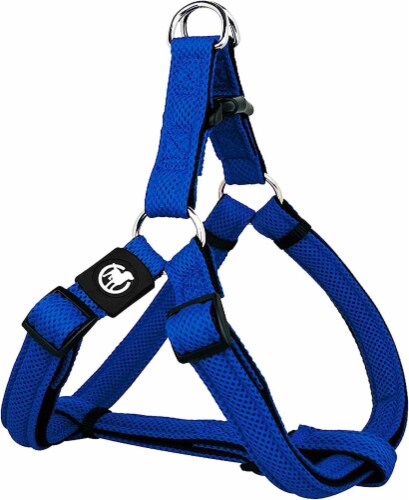 DDOXX Air Mesh Step-in Dog Harness - Adjustable Chest Harness Dogs - XS  (Blue), XS - 0.6 x 12.6-17.3 in - Food 4 Less