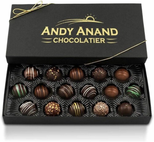 Andy Anand Artisan Dark Chocolate 24 Pc Handmade Truffles Shipped 2nd Day Air 1 ct Jay C Food Stores