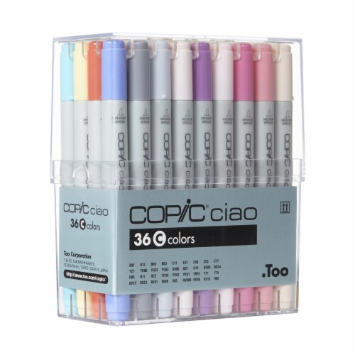 Copic Ciao 36-Color Set C Marker Set Perspective: front