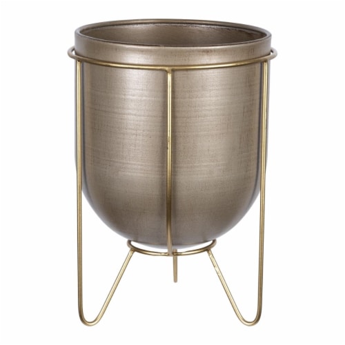 Bronze And Gold Metal Plant Pot Bronze And Gold Metal Plant Pot