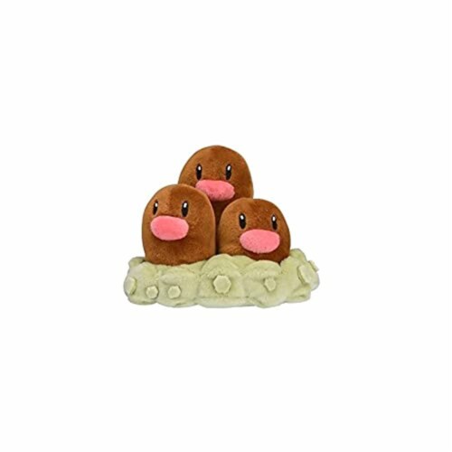Pokemon Dugtrio 5 Inch Sitting Cuties Plush Perspective: front
